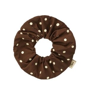 🟤 BRAND NEW, LIMITED EDITION, EXCLUSIVE GISOU Brown Polka Dot Scrunchie